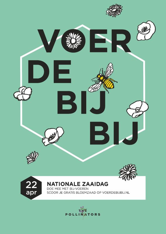 Poster van campagne Voer de bij bij